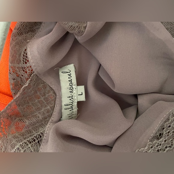 Wishlist Apparel Dust Purple Mauve Lace Trim Camisole - Picture 3 of 4